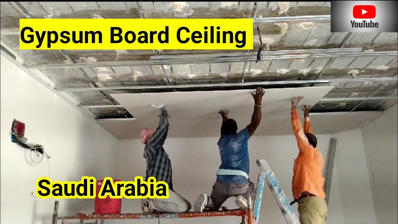 Gypsum Board Ceiling & Gypsum Board Ka Kaam Saudi Arabia Me