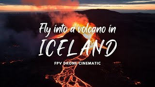 ICELAND VOLCANO Drone FPV Video Eruption | 4K