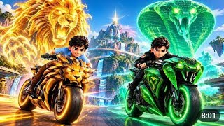 Rich rudra vs poor shiva ll bike race ll flying bike race ll challenge race ll 🤩