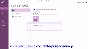 Microsoft Office OneNote 2013 Tutorial Sharing Notebooks 12.7 Employee Group Training