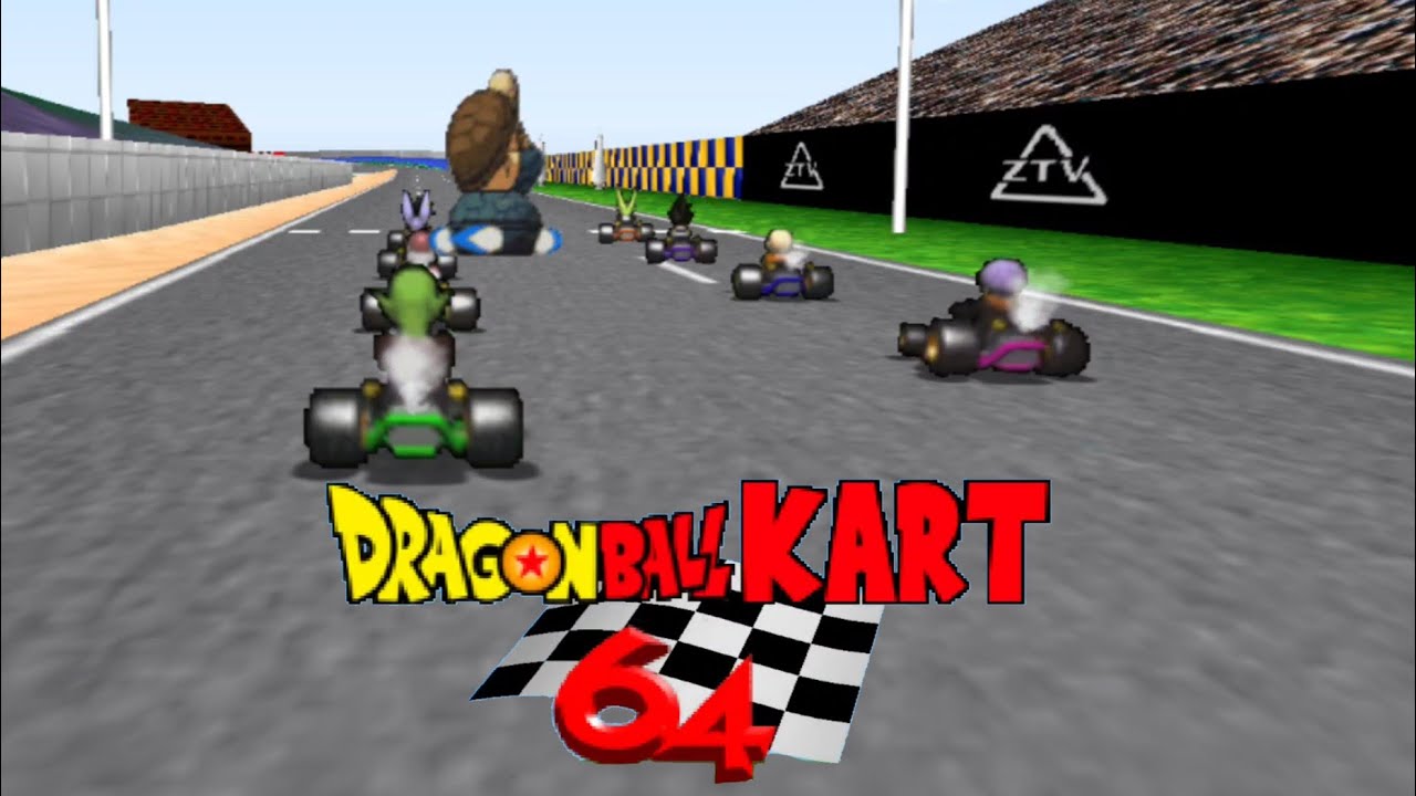 Dragon Ball Kart 64 Mod HD Textures Piccolo Full Screen 16:9 (Gameplay ...