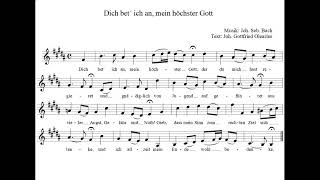 J. S. Bach: "Dich bet´ ich an", hier für Blasinstrumente in Es