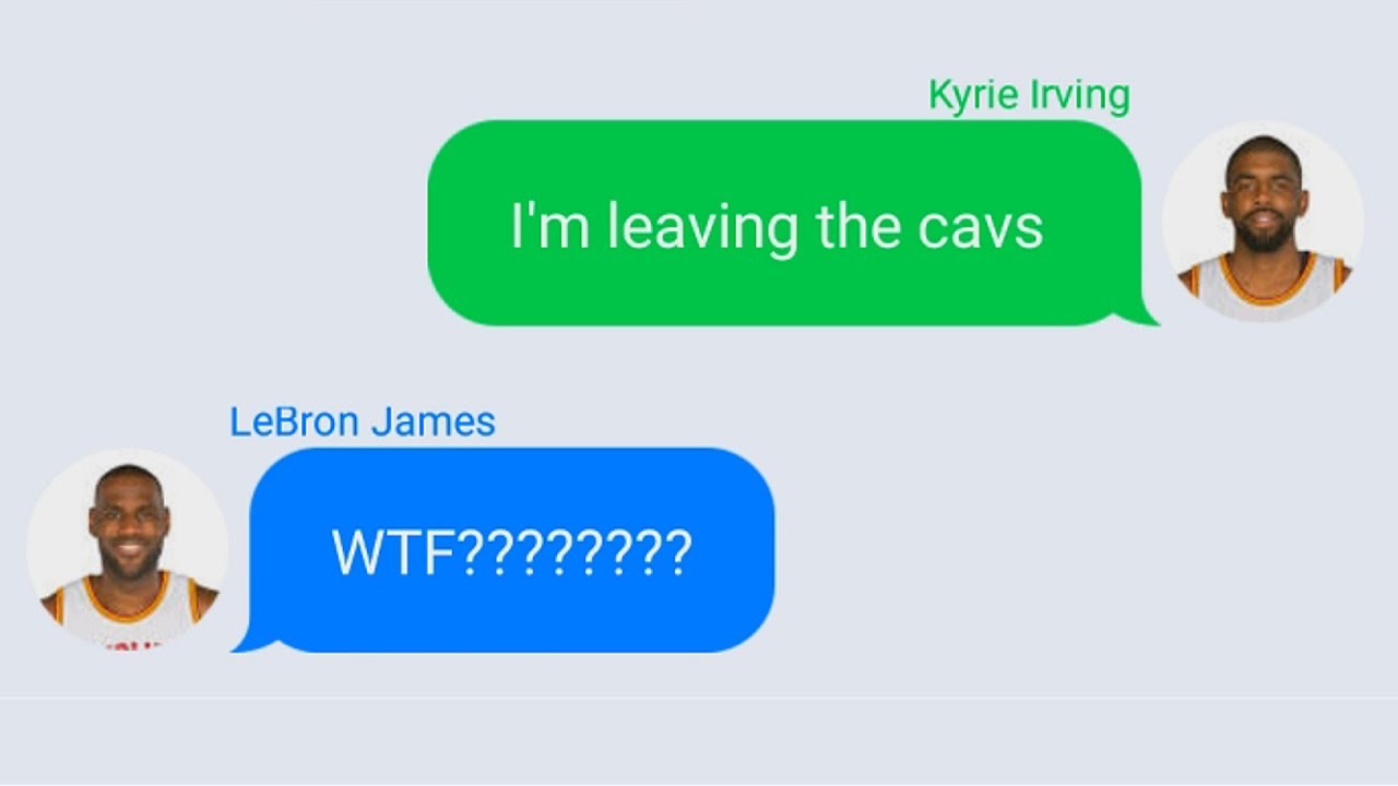 LeBron's text message when Kyrie Irving asked him to come to ...