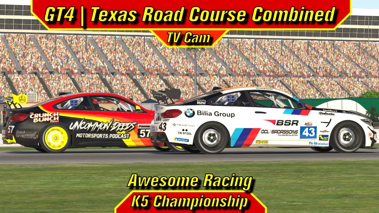 iRacing - GT4 at Texas Roval - TV Cam - YouTube