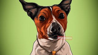 DOG ART FOR CUSTOMER (ADOBE ILLUSTRATOR)