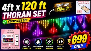 4ftx100ft thoran. Pixel Led Diwali Decoration thoran Setup.