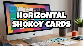 How to Create Horizontal Shokoy Cards in HTML & CSS 🖥️🎨📐💻✨