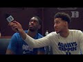 DBP: Chase Jeter with Amile Jefferson after the Florida win (12/6/16)