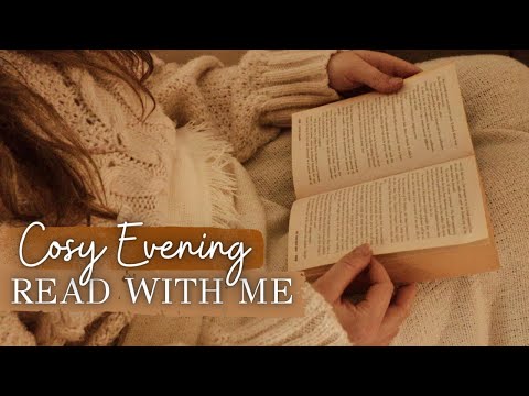 Cozy evening READ WITH ME at my home ?✨ 1 hour of reading with me with soft music, no talking