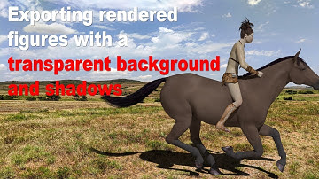 Exporting rendered figures with a transparent background and shadows