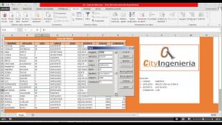 Excel Avanzado 2013: Base de Datos  Formulario de Entrada de Datos