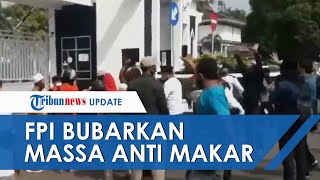 FPI Bubarkan Massa Demo Tolak Rizieq Shihab di Karawang, Tak Ada Polisi Meski Nyaris Baku Hantam