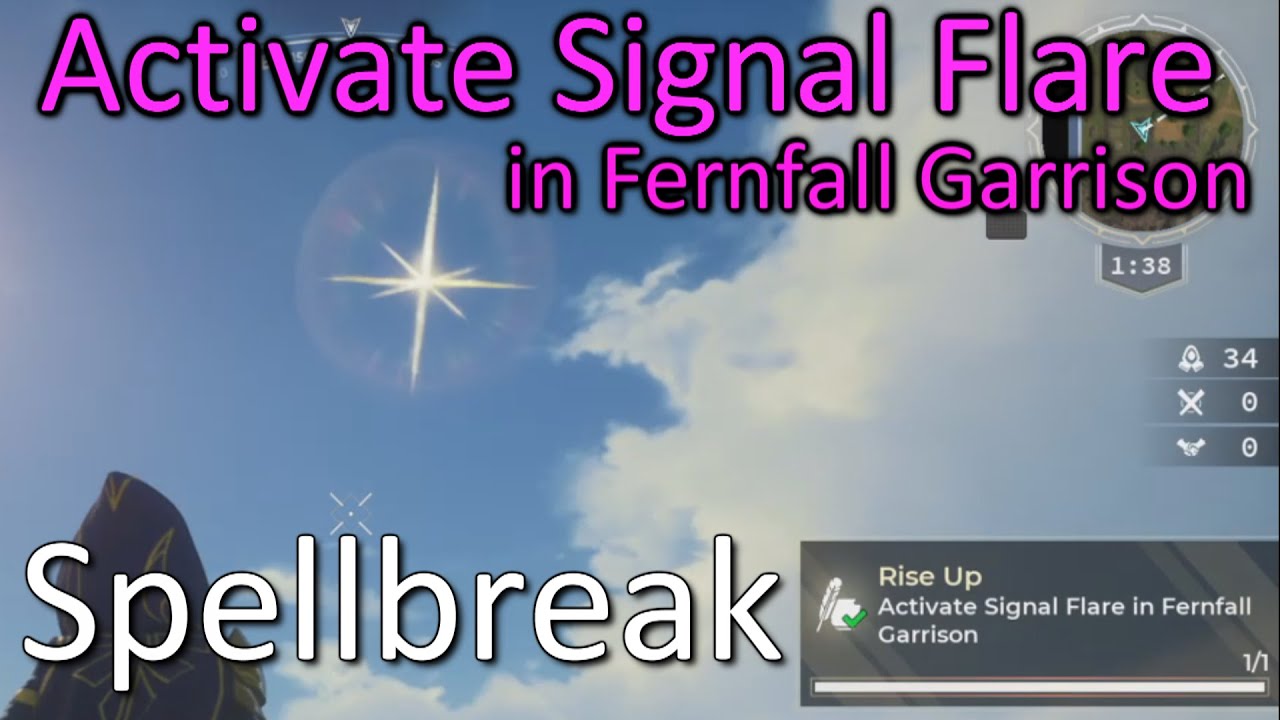 Spellbreak - Activate Signal Flare in Fernfall Garrison - Rise Up Story Quest