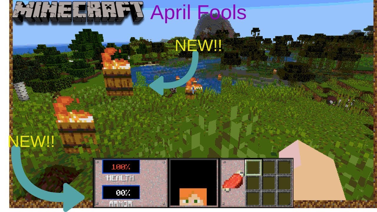 APRIL FOOLS UPDATE!! MINECRAFT 3D! review - YouTube
