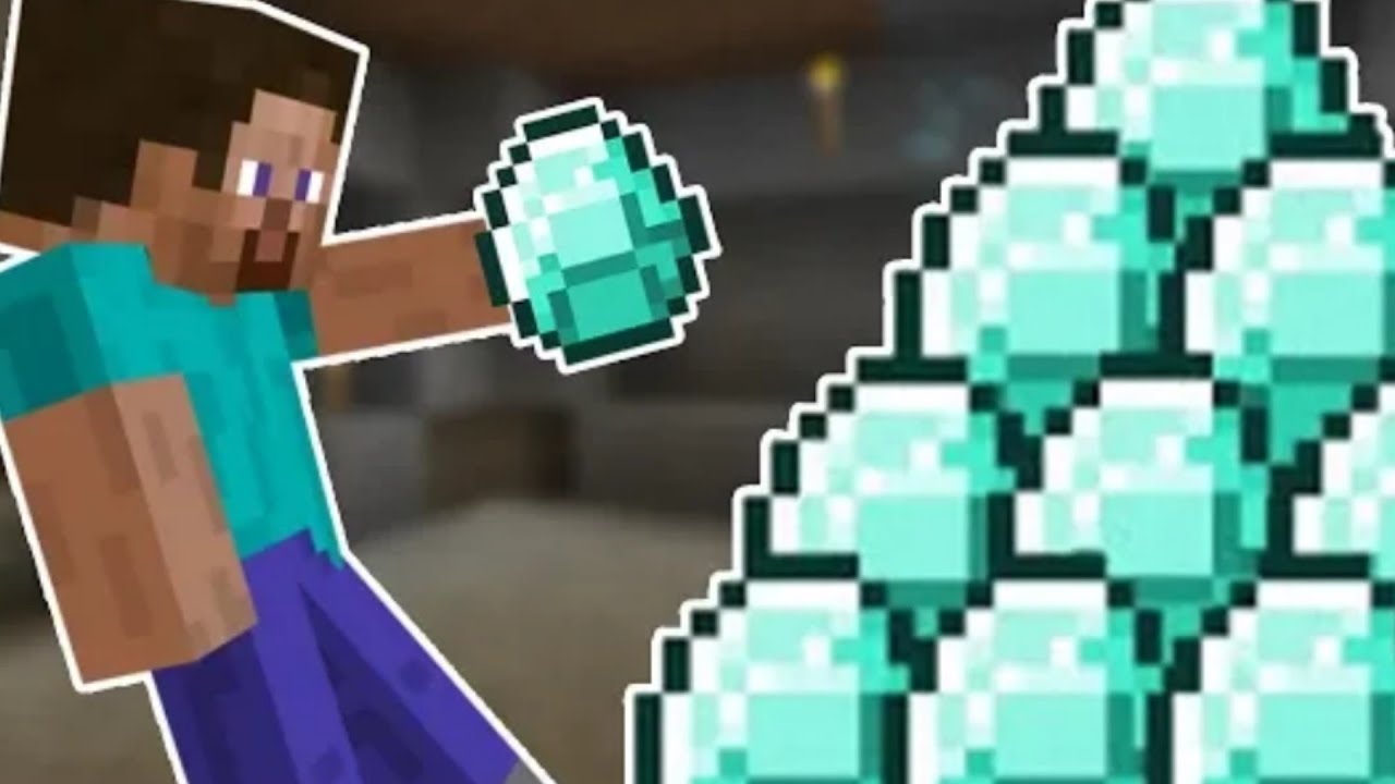 I got Diamonds in Minecraft 😘😘 - YouTube