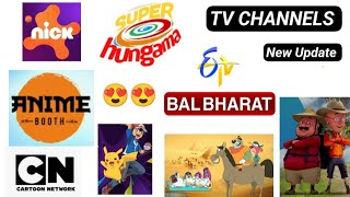 Anime Booth Super Hungama Nick Etv Bal Bharat Cartoon Network Tv Channels New Update Today