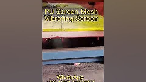 PU Screen Mesh Linear Vibrating Screen Testing Before Shipment