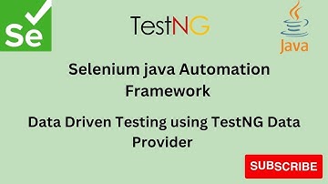Part 10 || Data Driven Testing || Selenium automation framework