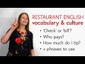 Paying at a Restaurant: Vocabulary & Culture