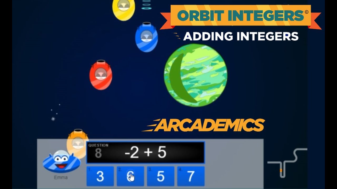 Orbit integers jeu interactif en ligne d addition de nombres entiers