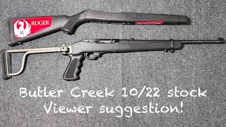 Minimalistic survival rifle battle Part 1A -Viewer Suggestion Ruger 10/22 Butler creek folding stock