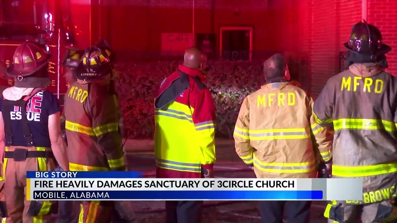 Church members remain optimistic after destructive fire - YouTube