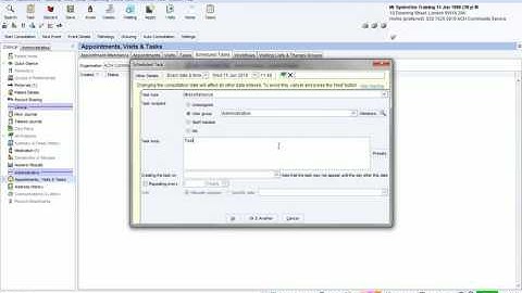 SystmOne: how to create a scheduled task