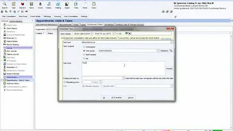 SystmOne: how to create a scheduled task