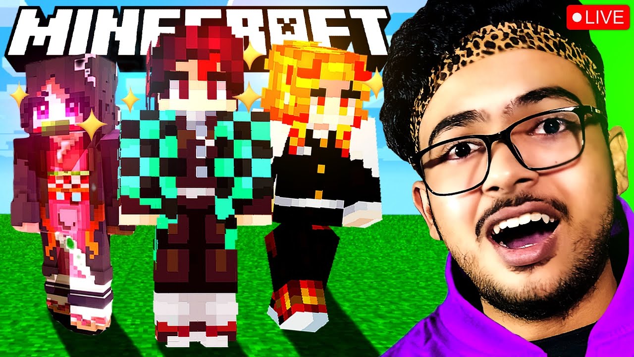 Exploring The World of DEMON SLAYER in Minecraft with @MMBISLIVE. - YouTube