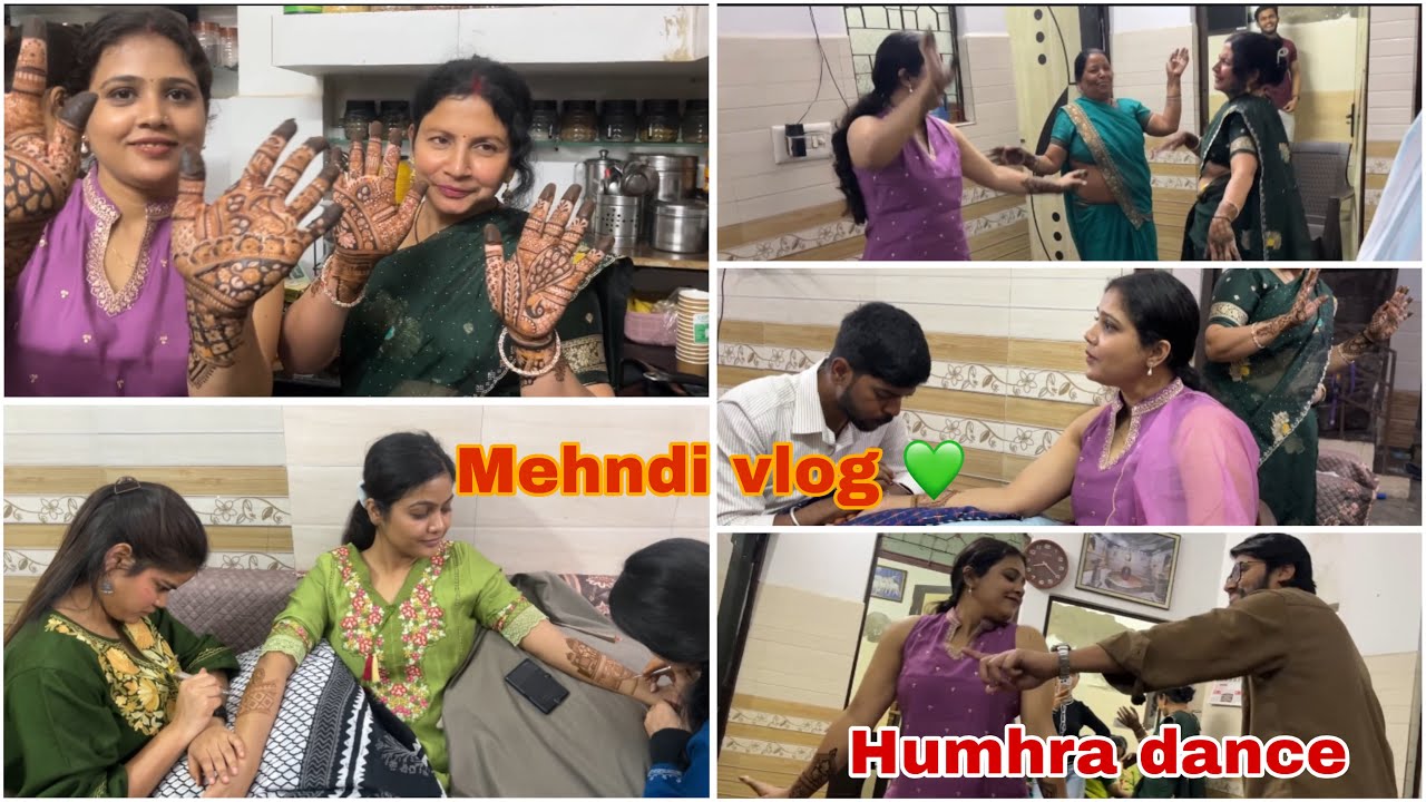 Aaj mehndi hai💚|| Behan ki shaadi  || Ghar ki shaadi || 