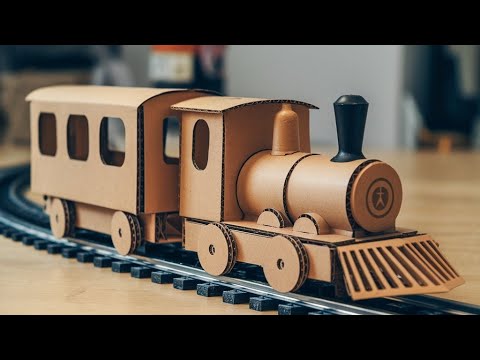 Real Working Cardboard Train | Creativity and DIY Magic - YouTube