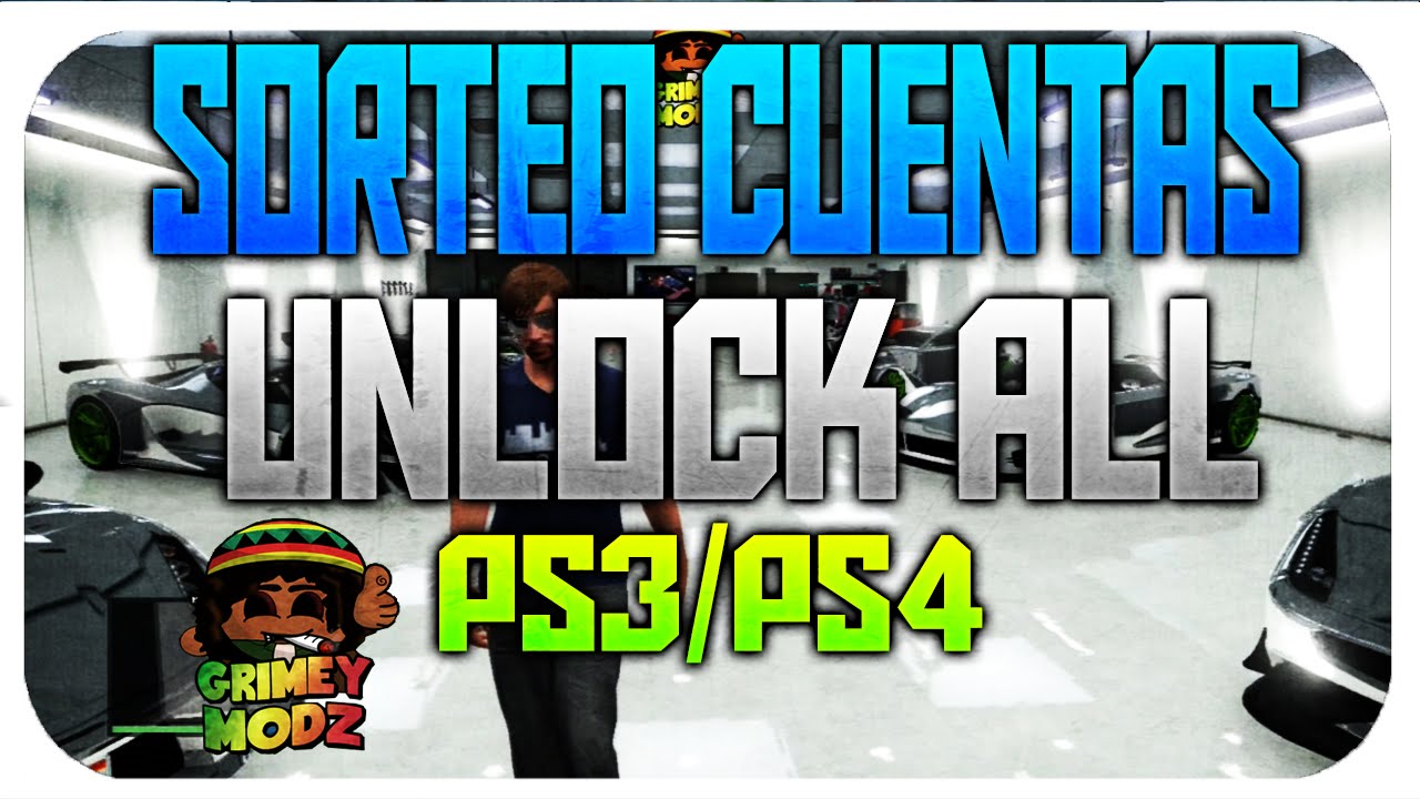 SORTEO 2 UNLOCK ALL PARA GTA V ONLINE 1.20/1.22 PS4/PS3 YouTube