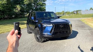 2024 Lexus GX550 Premium Plus: Start Up, Test Drive, Walkaround, POV and Review