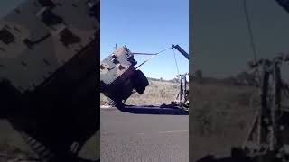 Brazilian Army crane fail | VBTP-MR Guarani armored personnel carrier vehicle 