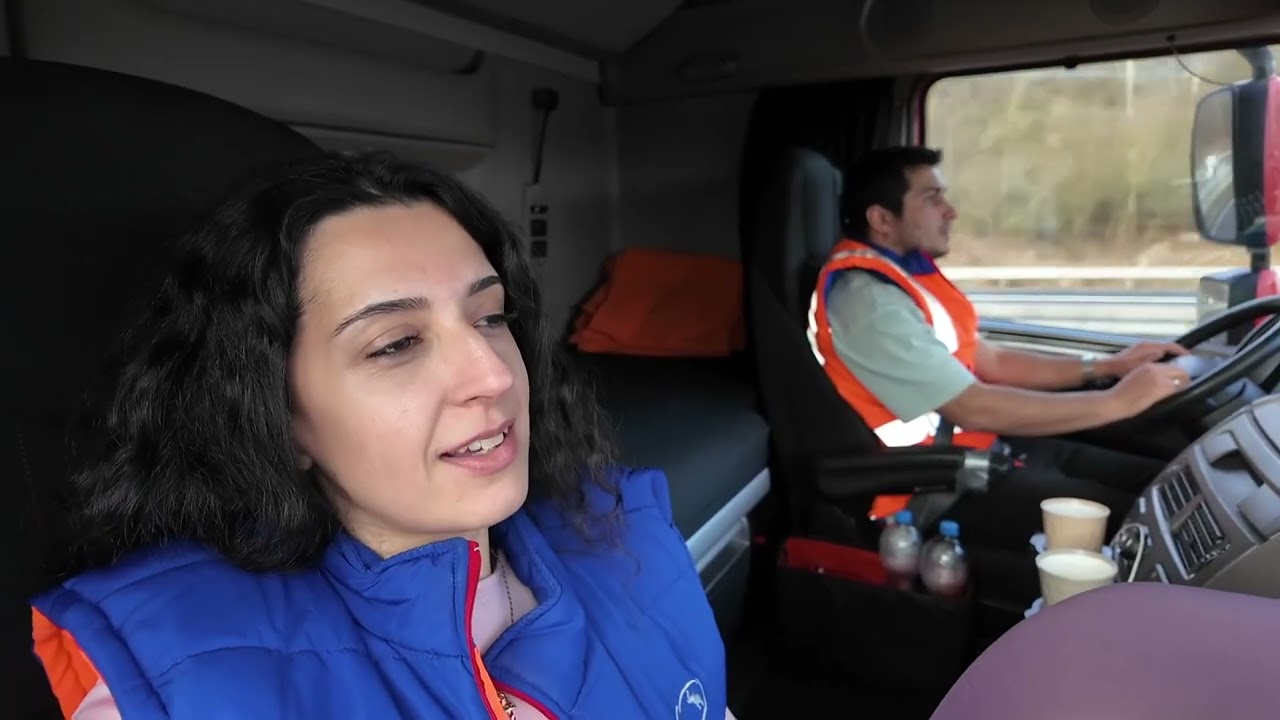 Hamburg haline gittik, Muhteşem şehir manzaraları, Çift şoför takograf değiştirme, Tırda yaşam