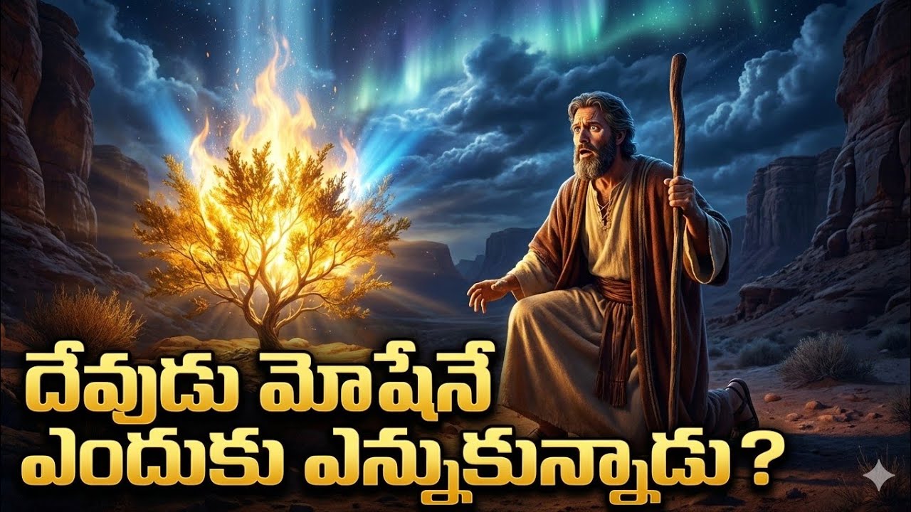   దేవుడు మోషేనే ఎందుకు ఎన్నుకున్నాడు? Telugu Bible story