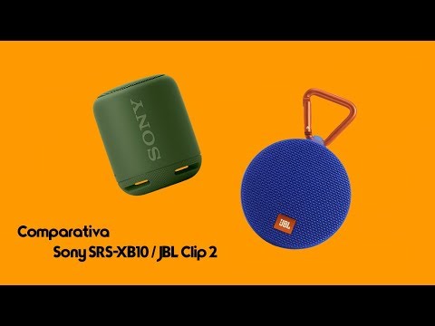 SONY SRS-XB10 vs JBL CLIP 2 COMPARATIVA en español | Altavoces bluetooth