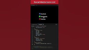Social media icon list using HTML and CSS