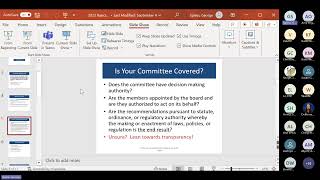 Basics of the Sunshine Act - 11/27/2024