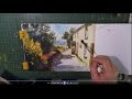 Learn To Paint Cottages by the Sea Watercolour step by step sketch.
