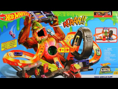 Hot Wheels City vs. Toxic Creatures Toxic Gorilla Slam Diecast Car