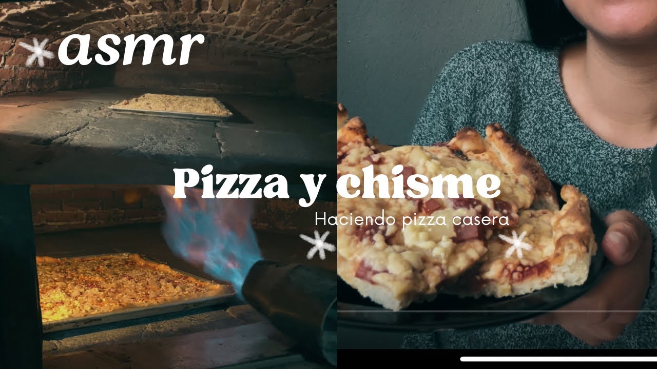 [ASMR] 🔥Haciendo y comiendo pizza mientras platicamos🍕 | poly asmr