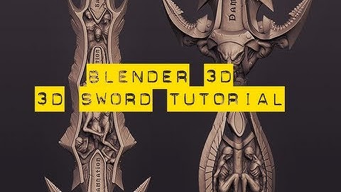 Blender 3D Sword Tutorial