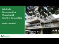 Adults & Communities Overview & Scrutiny Committee - 6 March 2023