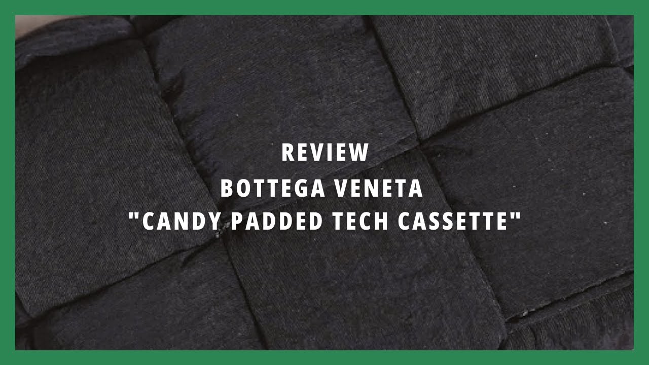 Shop Bottega Veneta Candy Cassette Leather Card Holder-On-Strap