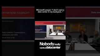 Microsoft Attorney Says: “Nobody Wants a Data Center in Their Backyard”