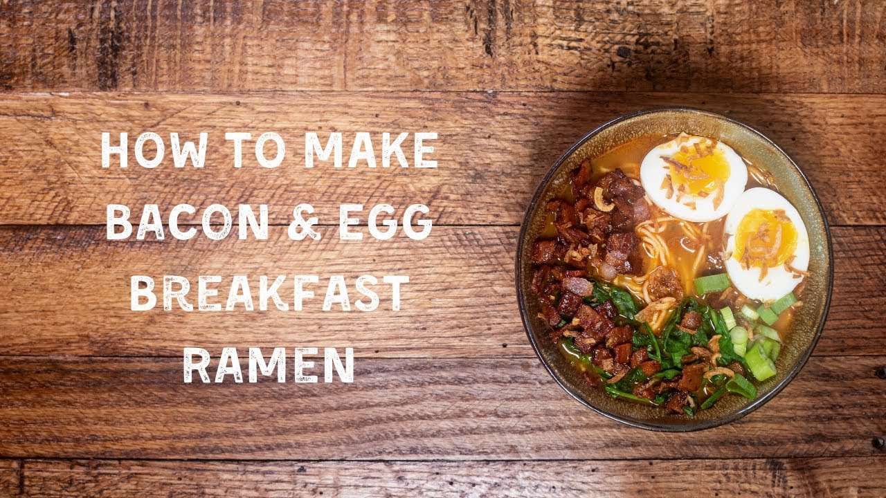 linse kollektion kasket HOW TO MAKE: Bacon & Egg Breakfast Ramen *Quick Easy Instant Ramen Meal -  YouTube