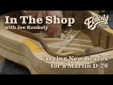 In the Shop: Carving New Braces for a Martin D-28 | elderly.com