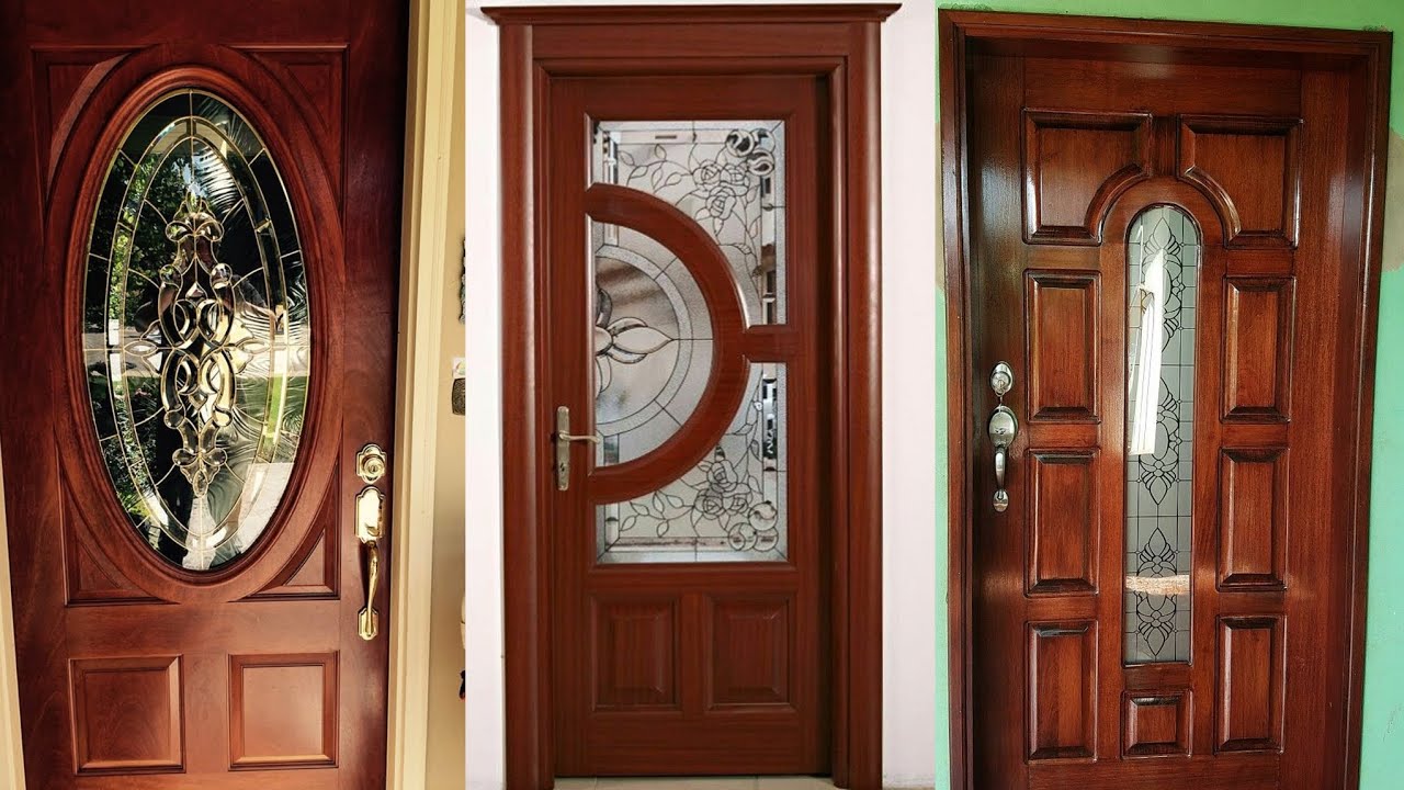 Classic Wooden doors 🚪/ Glass Work Wooden main Doors 🚪 
