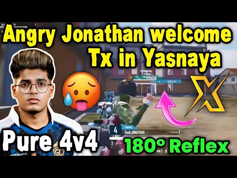 Angry Jonathan welcome Tx in 4v4 Yasnaya 🥵 Jonathan 1v2 🔥 - YouTube